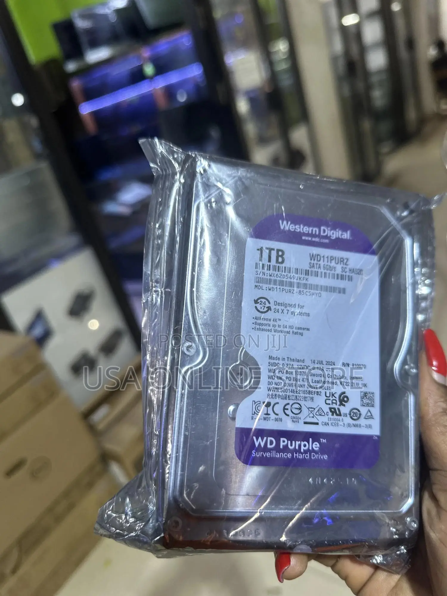 Surveillance Western Digital 1tb Harddrive