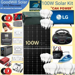100w Goodwill Solar System Full Kit