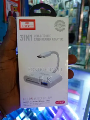 Earldom 3-in-1 Usb-c To Otg Card Reader Adapter (Model Ot105c).