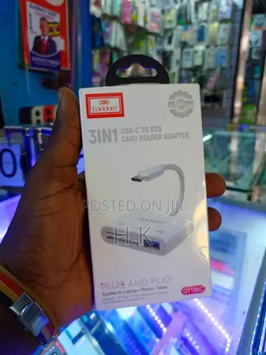 Earldom 3-in-1 Usb-c To Otg Card Reader Adapter (Model Ot105c).