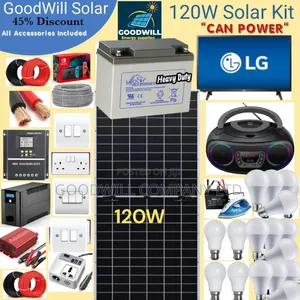 120w Goodwill Solar System Full Kit