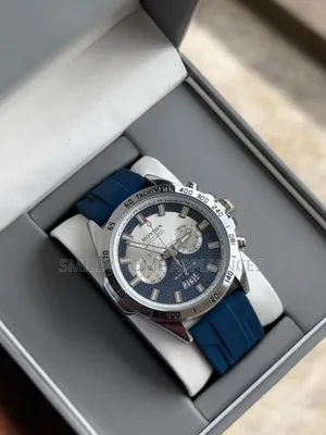 Honmin Men's Classy Blue Rubber Strapped Wrist Time Piece at Discount