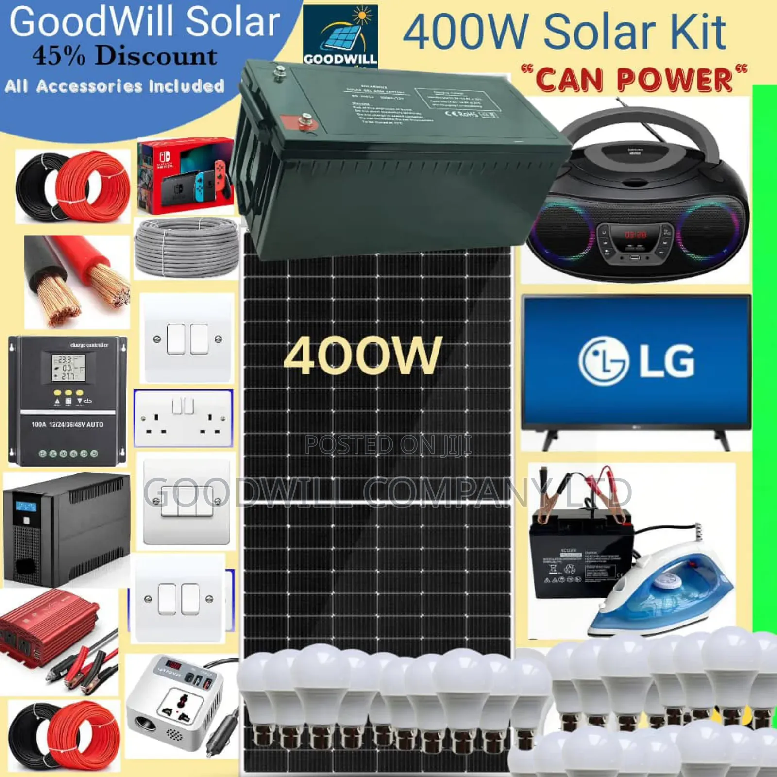 400w Goodwill Solar System Full Kit