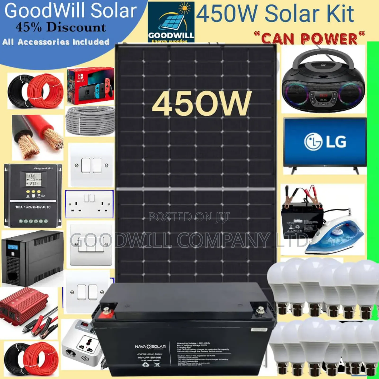 450w Goodwill Solar System Full Kit