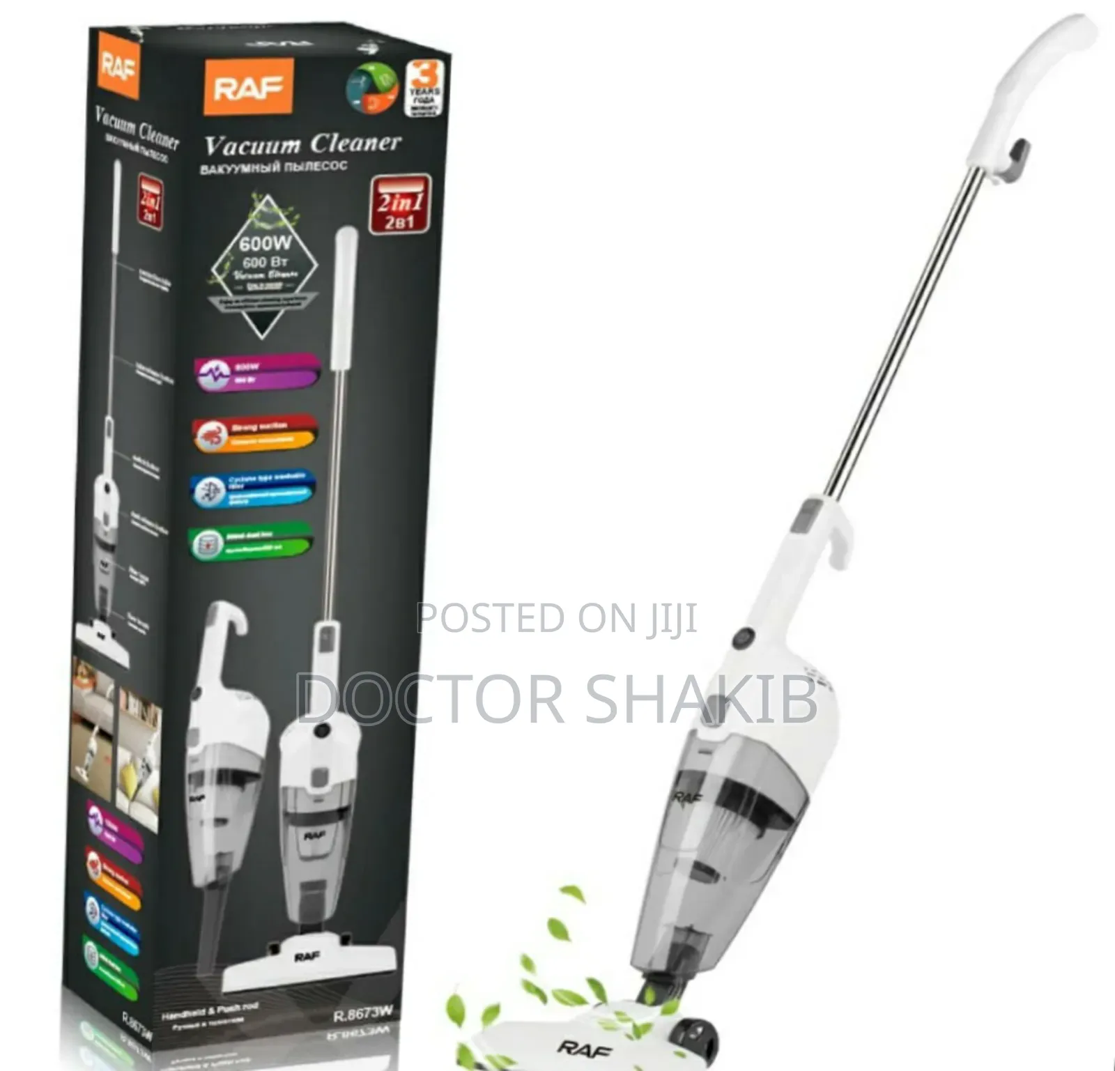 High Quality Raf R.8673w 2-in-1 Vacuum Cleaner