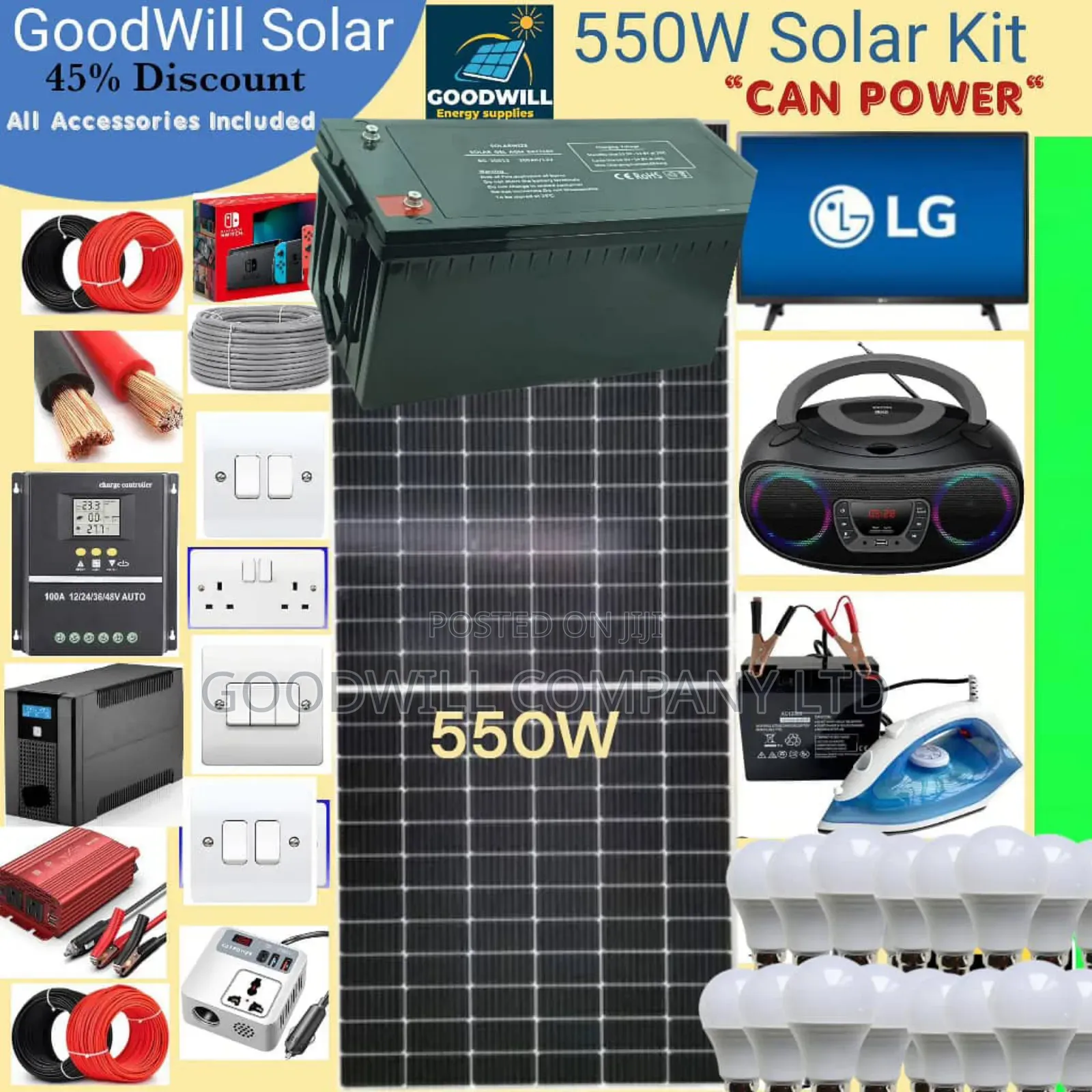 550w Goodwill Solar System Full Kit