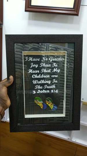 A5 Quotes Imported Handmade Arts Glass Painting With Framed