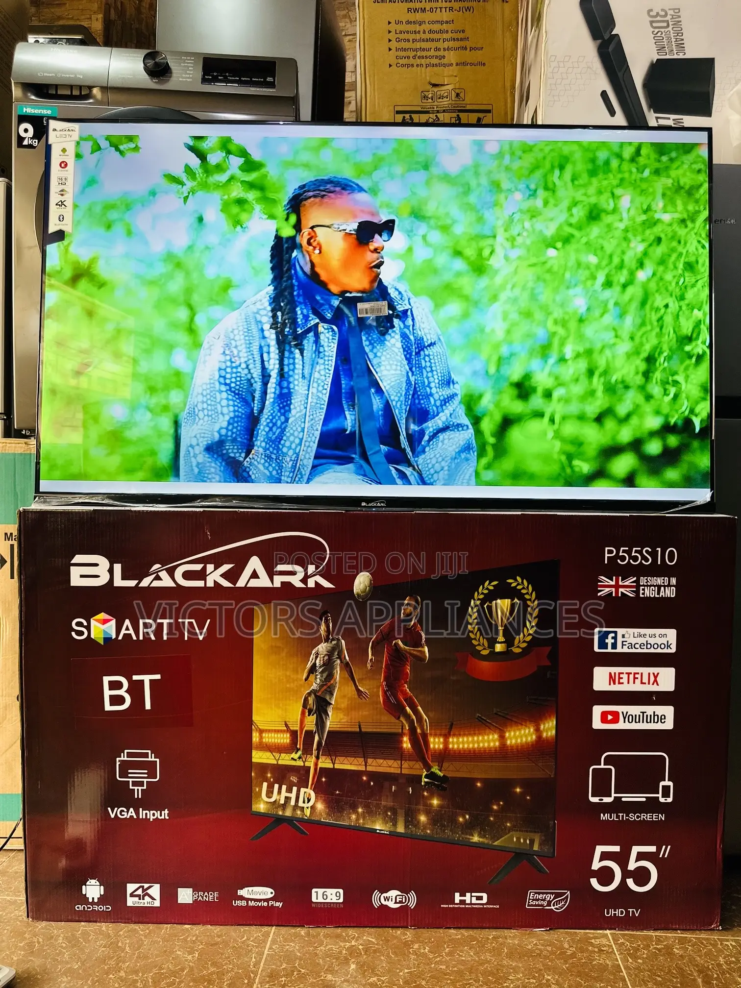 Blackark 32inches Digital Frameless Tv