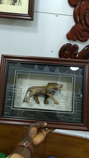 Vintage Tengu Copper Lion Wall Art 3d Relief