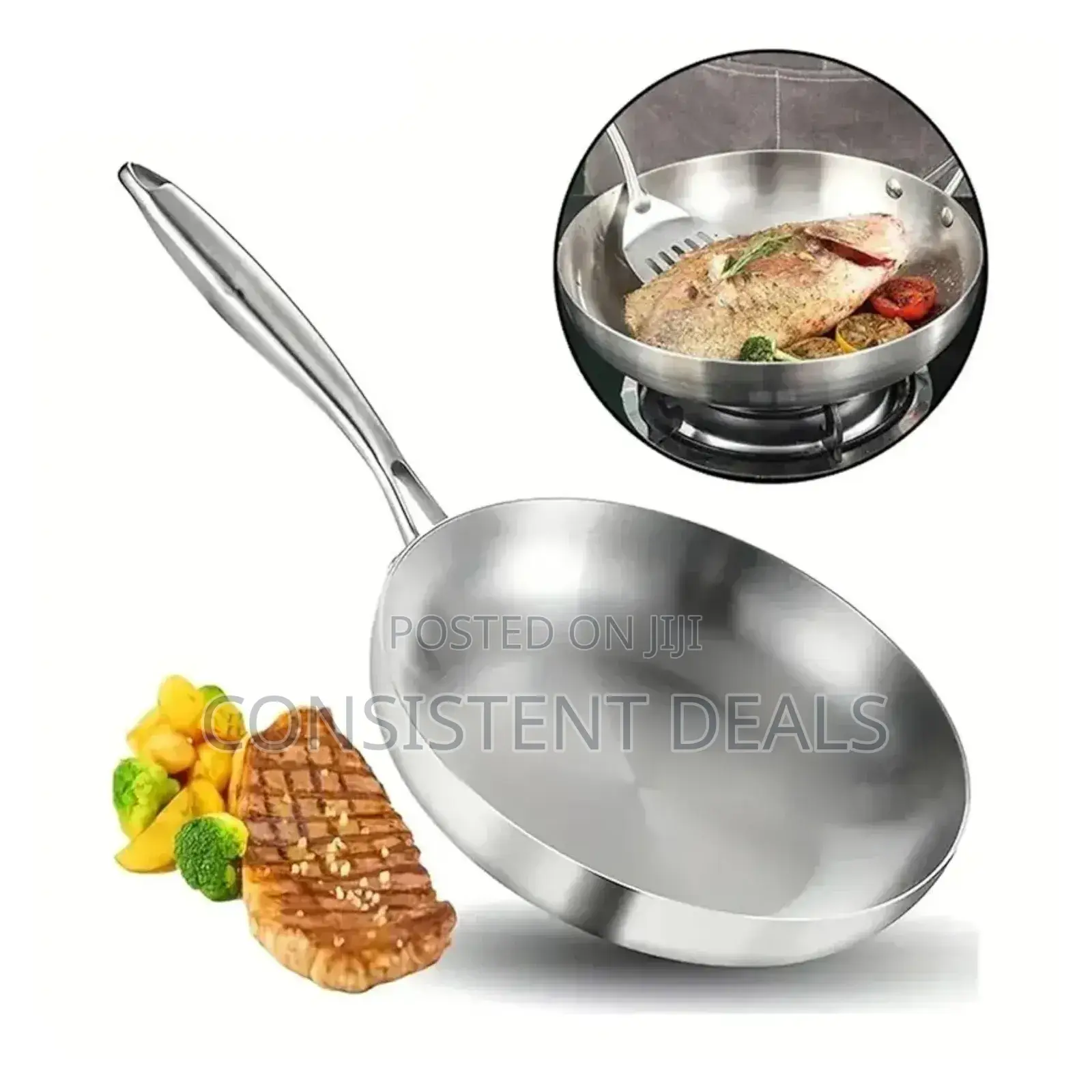 Stainless Steel 26cm Nonstick Frying Pan