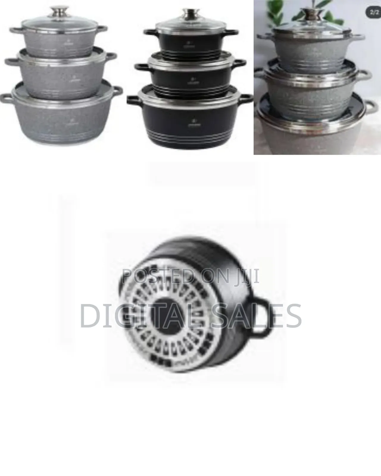 Life Smile 3 Pieces of Non Stick Serving Saucepans Cookware