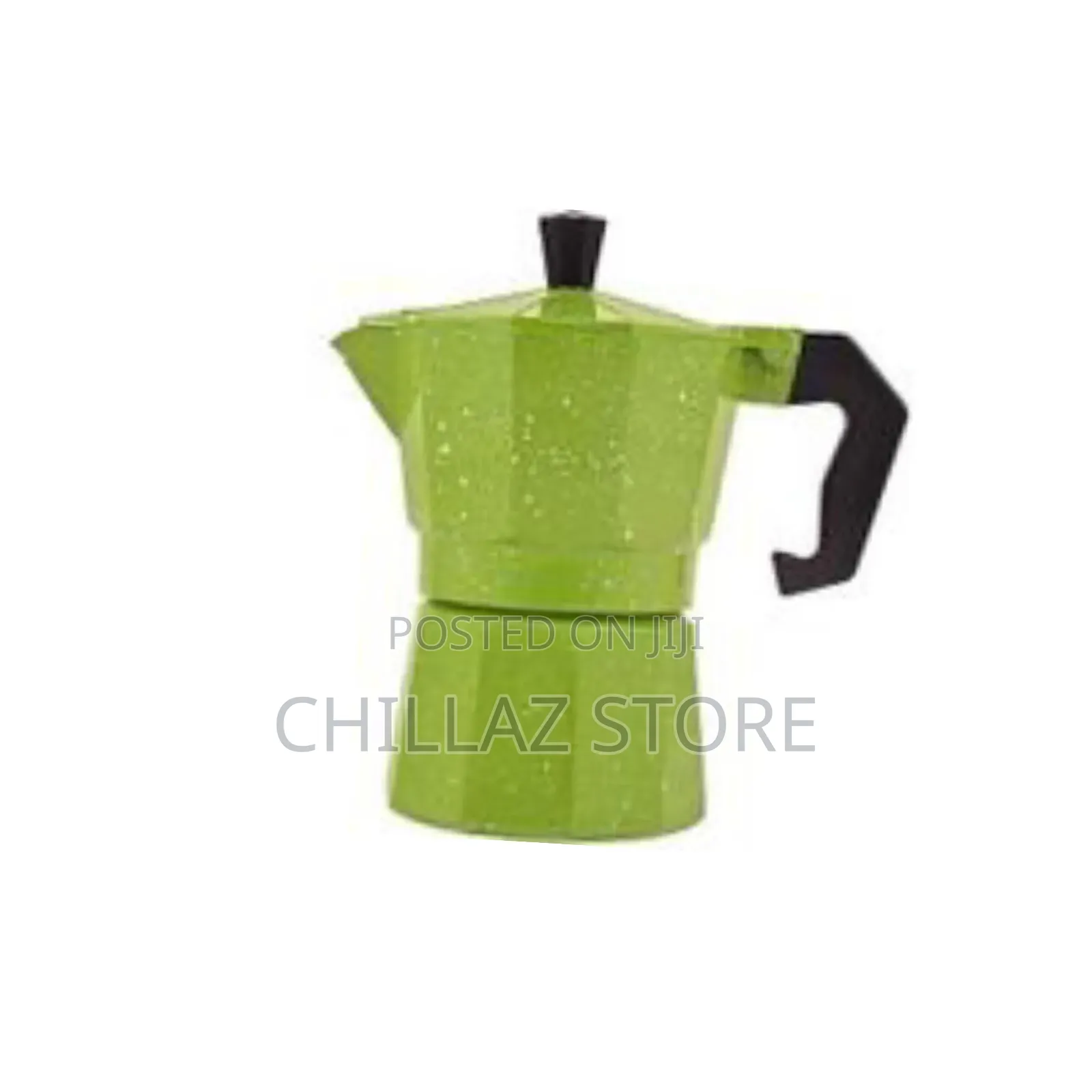 Green Moka Coffee Pot.