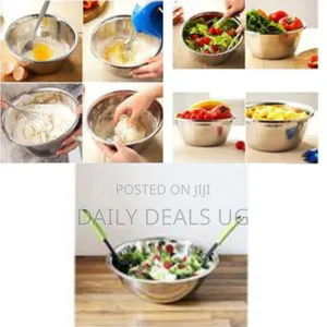 28cm Stainless Steel Mixing Bowl, Salad Dish, Silver