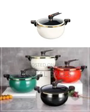 Double Handle 10l/28cm Enamel Micro Pressure Cooker, Multifunctional