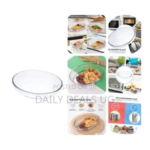 1.4l Borosilicate Glass Baking Tray Transparent Microwave Oven
