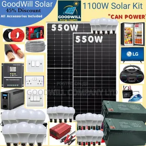 1100w Goodwill Solar System Full Kit