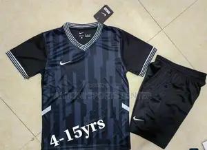Nike Plain Jerseys Red and Black for Kids