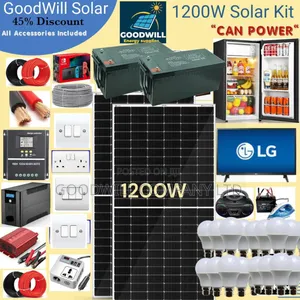 1200w Goodwill Solar System Full Kit