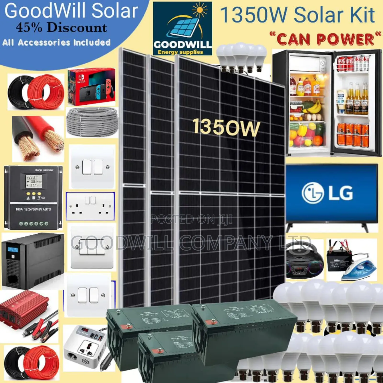 1350w Goodwill Solar System Full Kit