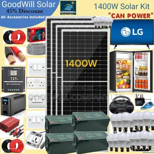 1400w Goodwill Solar System Full Kit