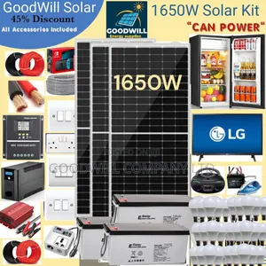 1650w Goodwill Solar System Full Kit