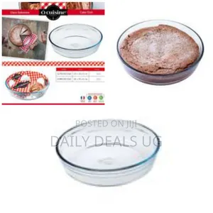 O Cuisine Round Glass Pie Cake Baking Mould Soup Plate Dish Pan 26cm