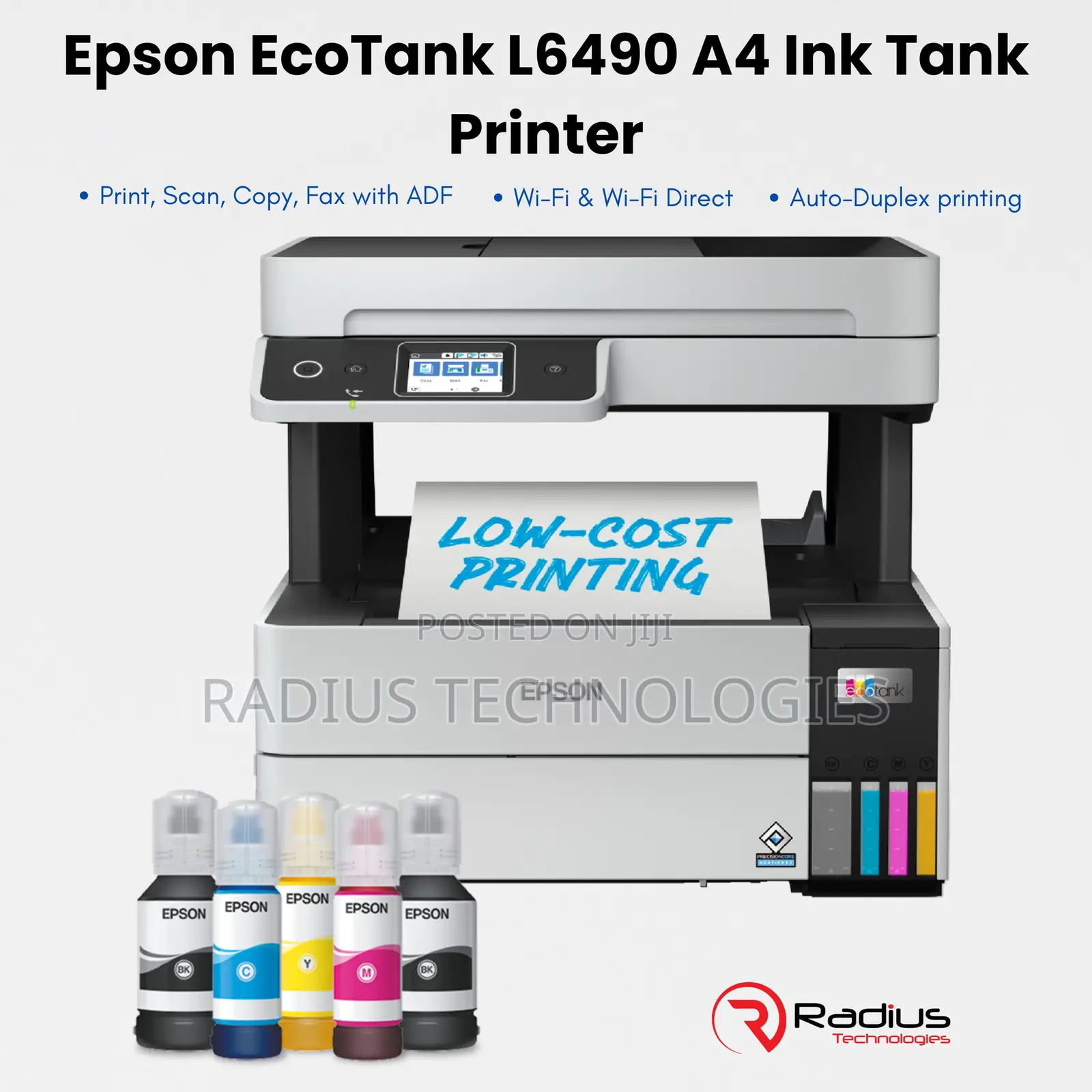 Epson Ecotank L6490 A4 Multifunction Wi-Fi Ink Tank Printer