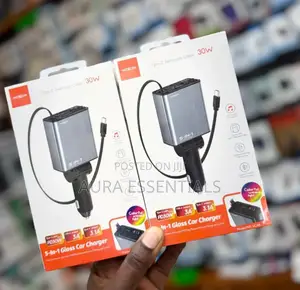 Moxom 5 In 1 Gloss Car Charger Mx-vc48