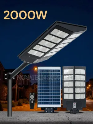 Waterproof 2000w Solar Street Light – All Night Illumination