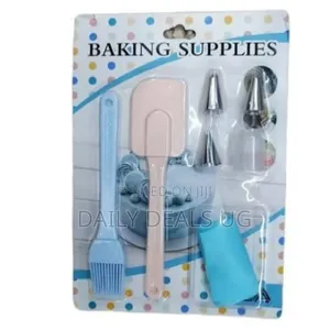 6 Piece Cake Decorating Silicone Spatula Oil Brush Frosting