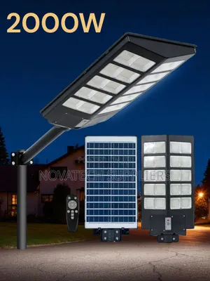 Motion Sensor 2000w Solar Street Light for Garden Compounds