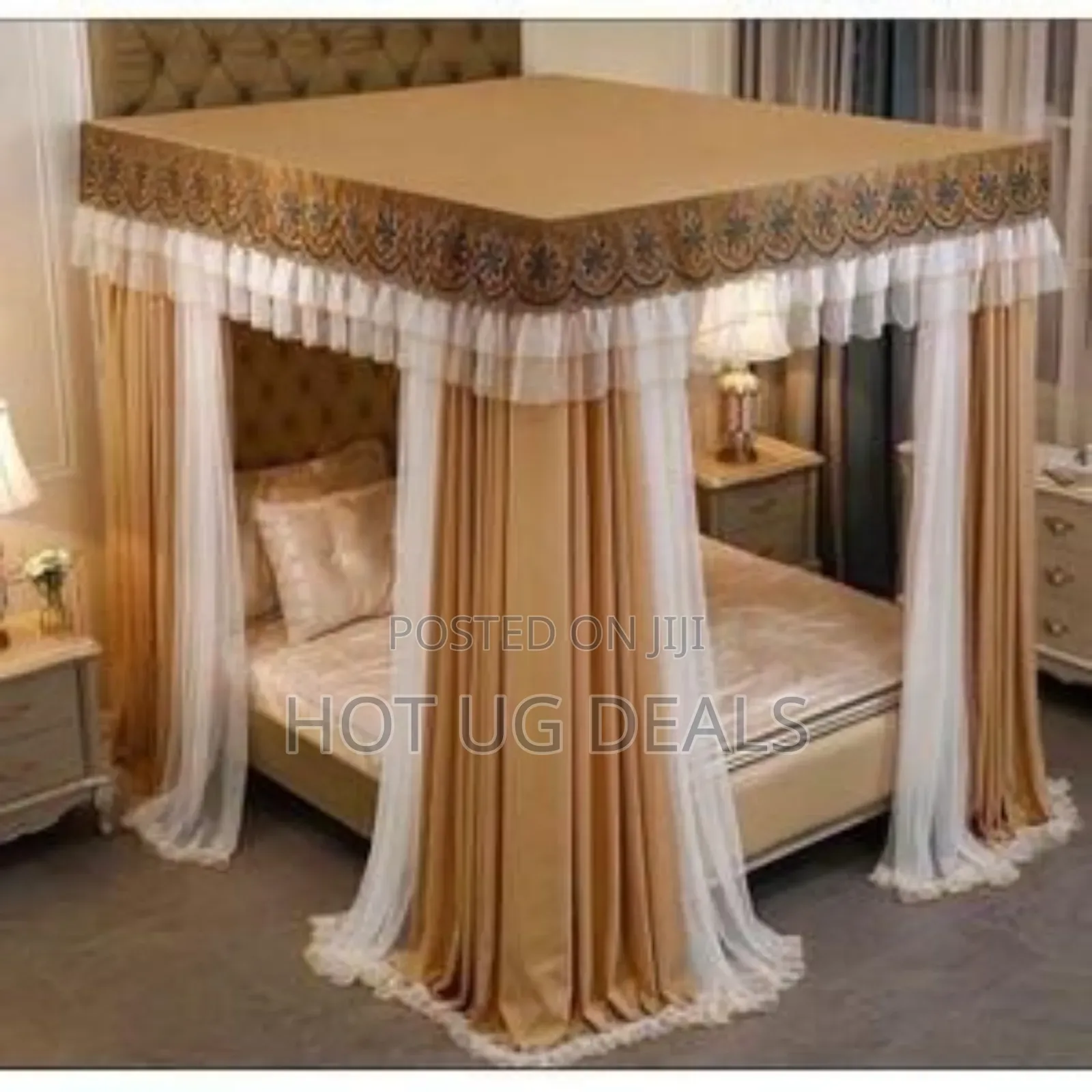 5x6 4 Stand Curtain Mosquito Net - Multicolor