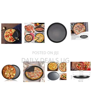 32cm Round Carbon Steel Pizza Tray Pie Baking Mold Deep Dish Pizza Pan