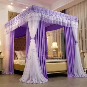 5x6 4 Stand Curtain Mosquito Net - Multicolor