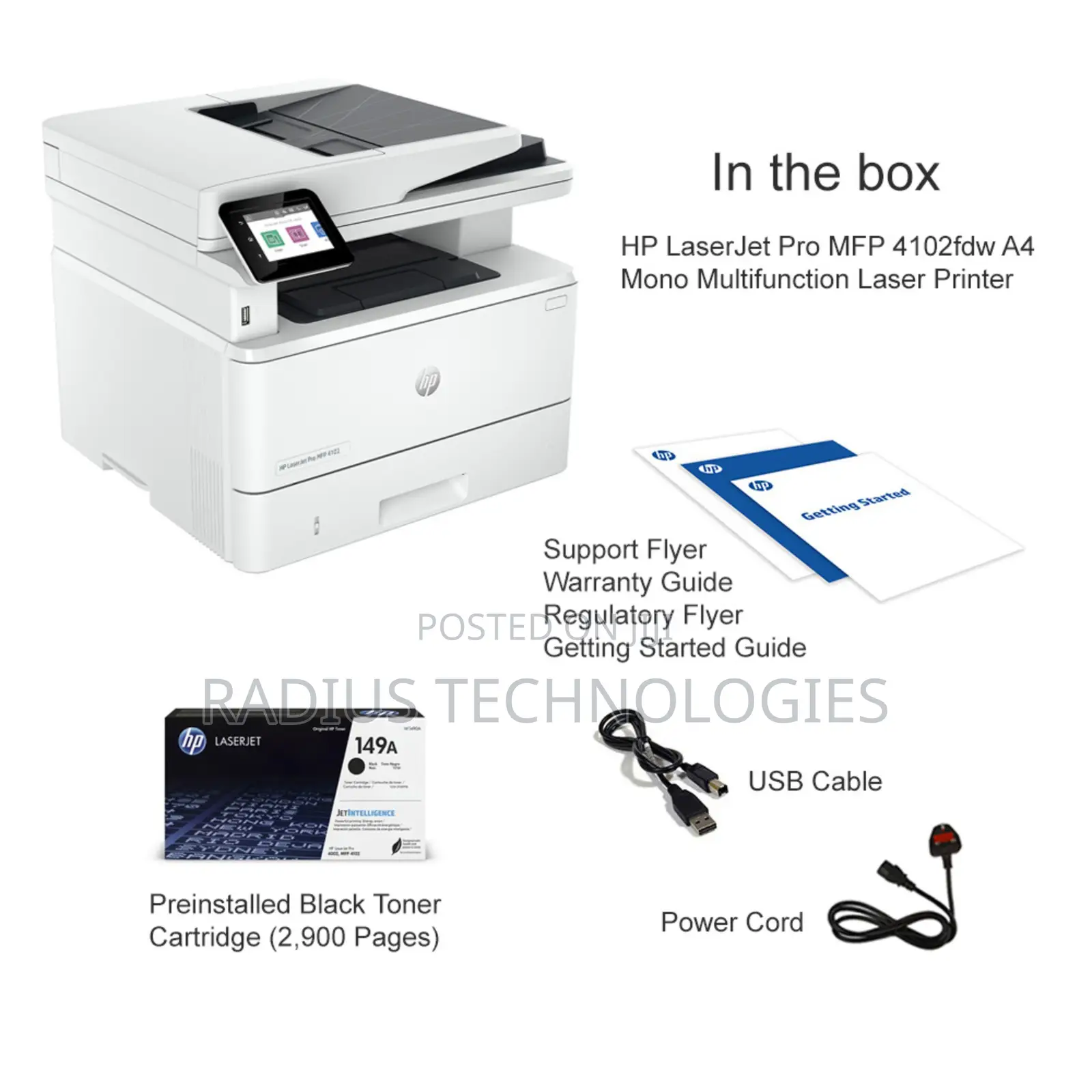 Hp Laserjet Pro MFP 4103fdw Mono Laser Printer