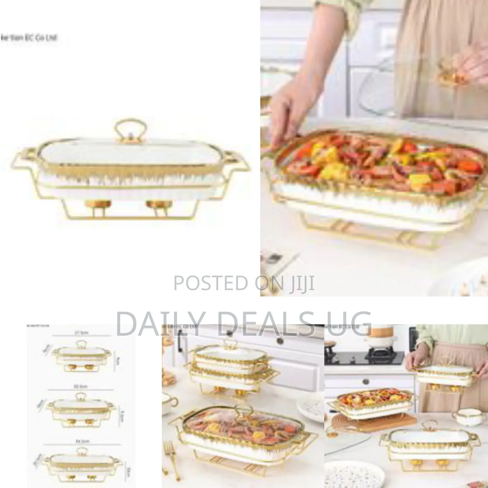 3 Piece European Style Light Luxury Casserole With Lid Creative