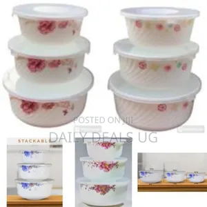 Opal 3 Piece Floral Serving Bowl Mixing Bowl Set