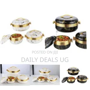 Luxury 3-Piece 2.6/2.1/1.6qt Thermal Casserole Dish Set With Lids