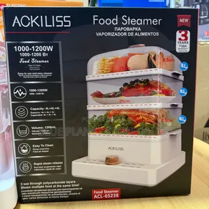 Ackiliss 12litres Electric Food Steamers \\ 1000 - 1200w \\ Acl-65238