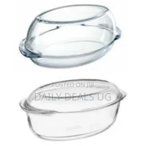 Pyrex Glass Oval Casserole Oven Dish With Lid, 4l, Colourless