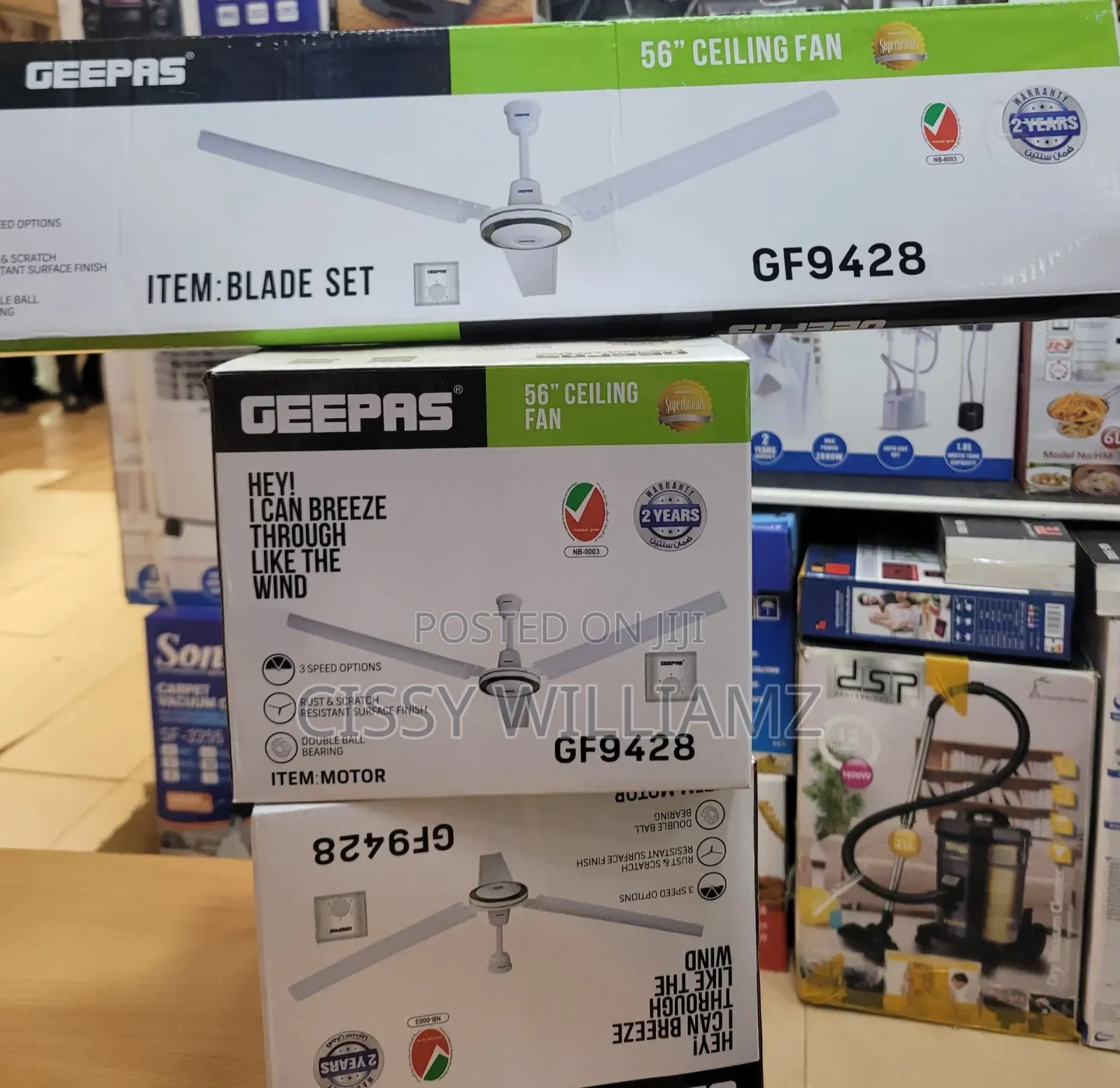 Geepas Ceiling Fan - 3 Blade Ceiling Fan