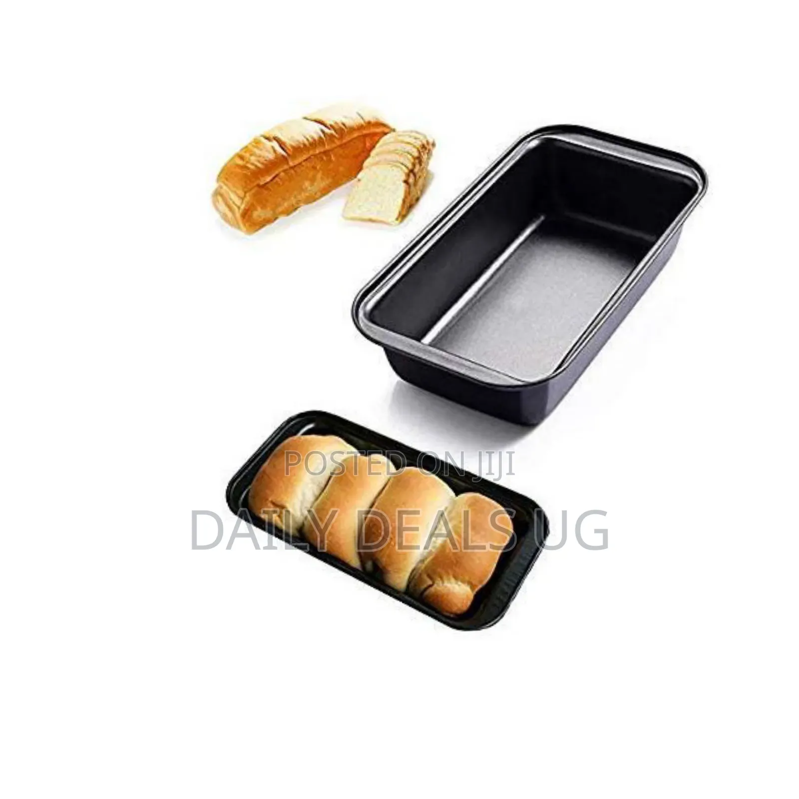 Pyrex Non Stick Carbon Steel Loaf Pan Mould for Baking Bread, Black