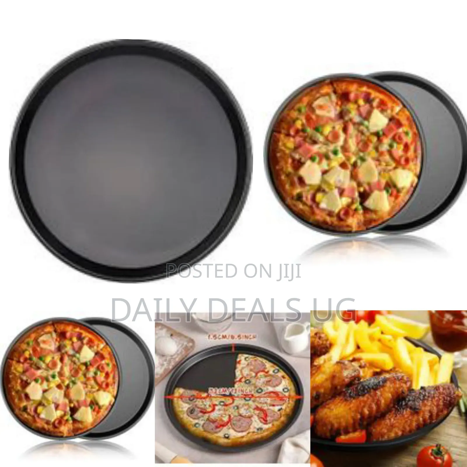 29cm Round Carbon Steel Pizza Tray Pie Baking Mold Deep Dish Pizza Pan