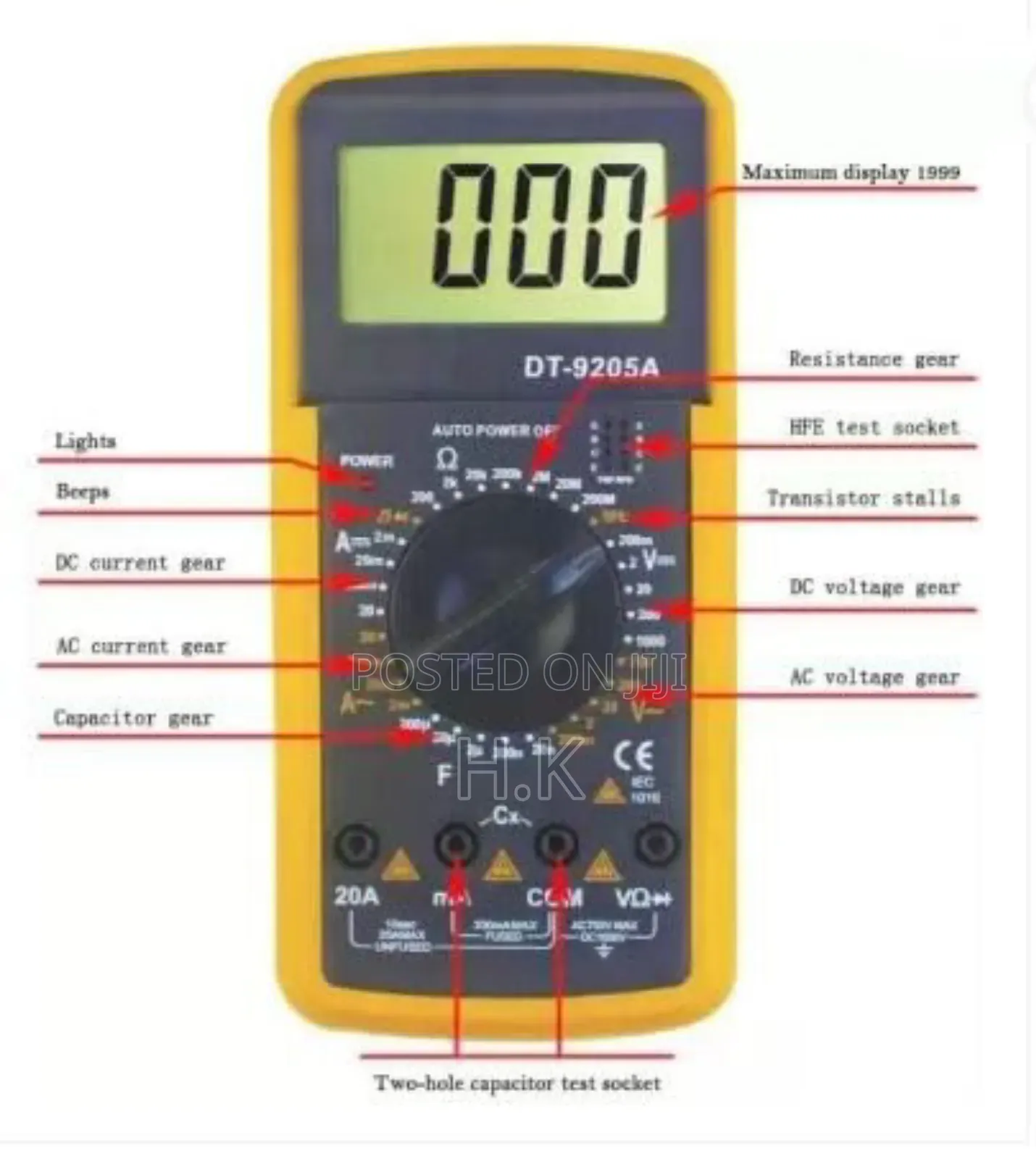 Sp Electron Dt9205a Digital Multimeter For Measuring Ac And Dc Voltage