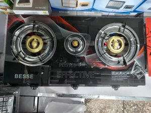 Besse Three-Burner Tempered Glass Gas Cooker