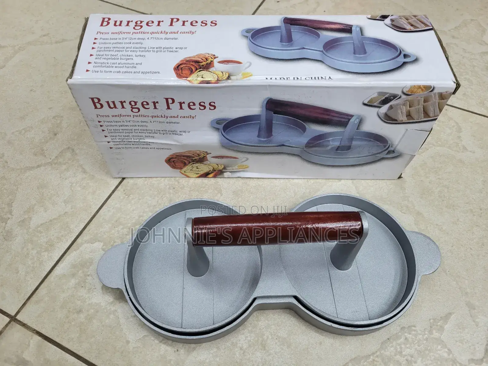 Double Pan Burger Press Machine