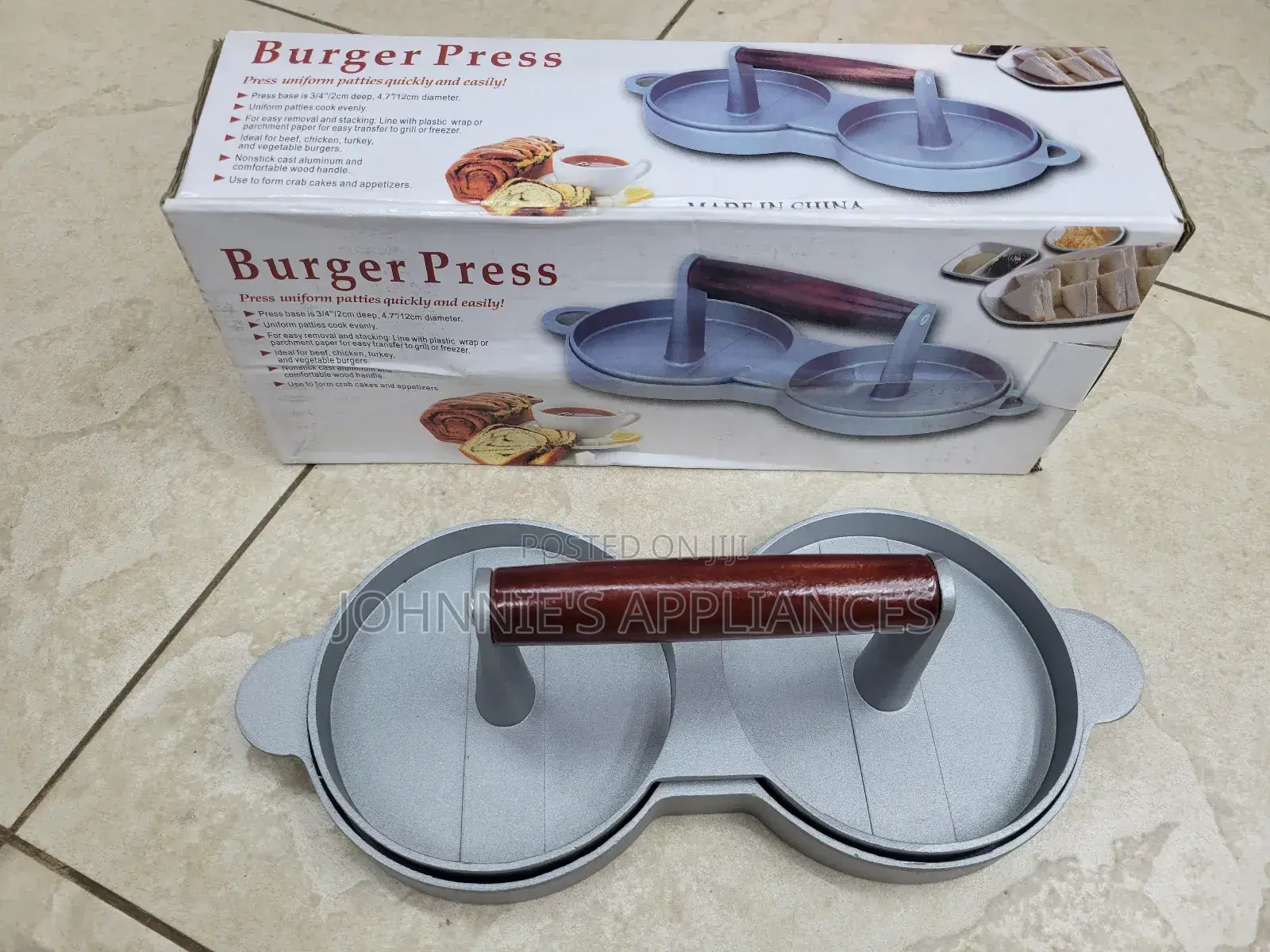 Double Pan Burger Press Machine