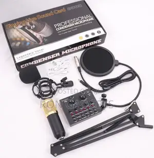 (V8 Souncard With Mic) Mini Studio Setup