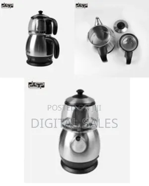 DSP Electric Kettle Coffee, Tea Maker With Filter Teapot- Black