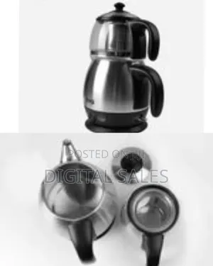 DSP Electric Kettle Coffee, Tea Maker With Filter Teapot- Black